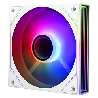  Кулер Thermalright TL-M12W-S (120x124x25mm, 4-pin PWM, ARGB, 47.6CFM, 23.2dBA, 1500RPM, White) 