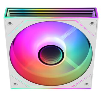  Кулер Thermalright TL-M12W-S (120x124x25mm, 4-pin PWM, ARGB, 47.6CFM, 23.2dBA, 1500RPM, White) 