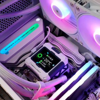  СВО Thermalright Frozen Warframe 360 White ARGB (F-WFRAME-360-WH-ARGB) Soc-AM5/AM4/1200/1700/1851 белый 4-pin 29.8dB Al LCD Ret 