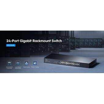  Коммутатор неуправляемый Cudy GS1024L (L2) 24x1Гбит/с 