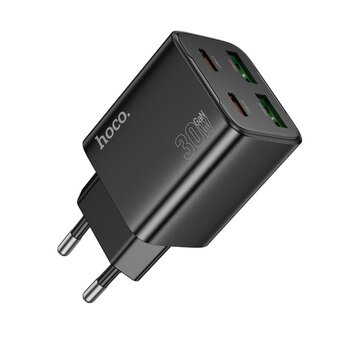  СЗУ HOCO N56 Fundador four-port PD30W (2C2A) black 
