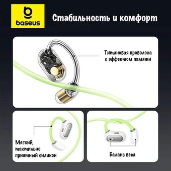  Наушники Baseus Eli Sport 1 (681201795B) белый 