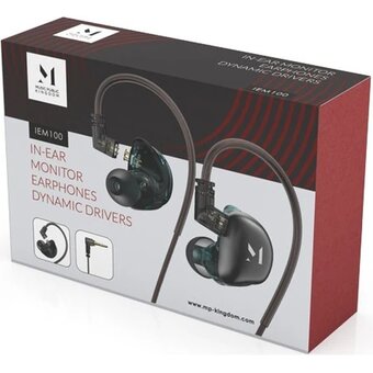  Наушники MUSIC PUBLIC KINGDOM IEM100 3.5мм черный 