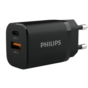  СЗУ Philips DLP5331CB/74 1 разъем USB-C + 1 разъем USB-A 240Вт 1.5A черный 