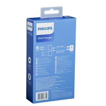  СЗУ Philips DLP5331CW/74 1 разъем USB-C + 1 разъем USB-A 240Вт 1.5A белый 