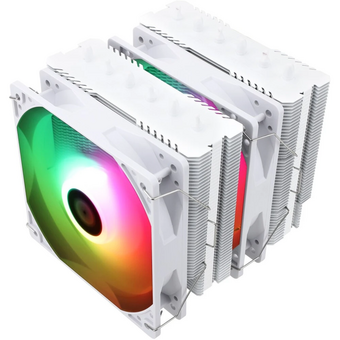  Кулер Thermalright Peerless Assassin 120 SE White ARGB (PA120-SE-WH-ARGB) 4-pin PWM, 157mm, Ni/CU, 6x6mm, 2x120mm, 66.17CFM, 25.6dBA, 1550RPM 