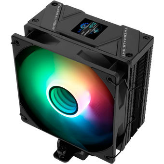  Кулер Thermalright Assassin Spirit 120 Vision Black ARGB (AS120-Vision-BL-ARGB) Soc-AM5/AM4/1200/1700/1851 черный 4-pin 27dB Al+Cu LCD Ret 