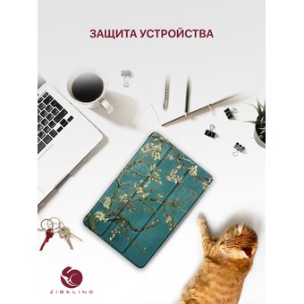  Чехол для планшета Xiaomi Redmi Pad Pro 2024, Poco Pad 2024 (12.1") с магнитом, с рисунком САКУРА (Сяоми Редми Пад Про, Ксиоми Поко Пад  12.1 2024) 