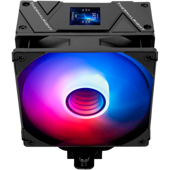  Кулер Thermalright Assassin Spirit 120 Vision Black ARGB (AS120-Vision-BL-ARGB) Soc-AM5/AM4/1200/1700/1851 черный 4-pin 27dB Al+Cu LCD Ret 