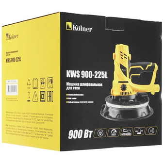  Шлифмашина для стен и потолков Kolner KWS 900-225L (8030700546) 