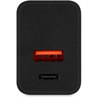 Сетевое зарядное устройство Digma DGW2D 20W 3A+1A (PD+QC) USB-C/USB-A универсальное черный (DGW2D0F110BK) 