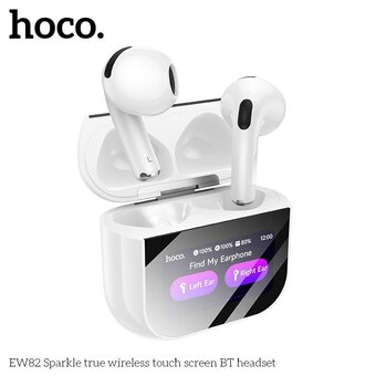  Наушники HOCO EW82 Sparkle true wireless touch screen BT headset белый 