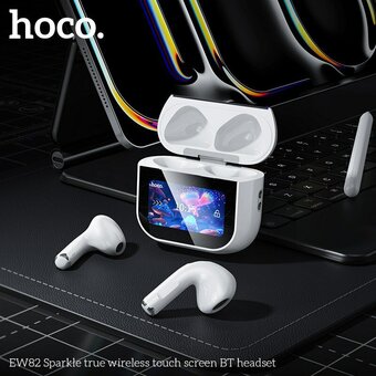  Наушники HOCO EW82 Sparkle true wireless touch screen BT headset белый 