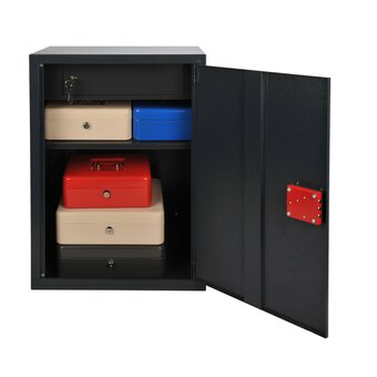  Ящик для денег Cactus CS-CB-004 90x300x240 графитовый 