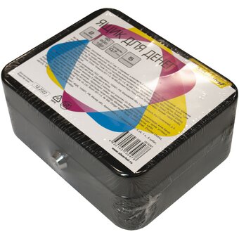  Ящик для денег Silwerhof 90x300x240 черный сталь 1.66кг 