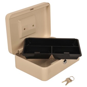  Ящик для денег без номинала Cactus CS-CB-003WT 90x250x180 бежевый сталь 1.367кг 