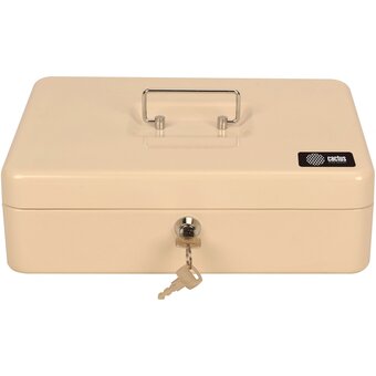  Ящик для денег Cactus CS-CB-004WT 90x300x240 бежевый металл 