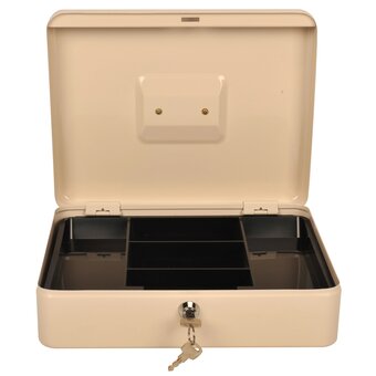  Ящик для денег Cactus CS-CB-004WT 90x300x240 бежевый металл 