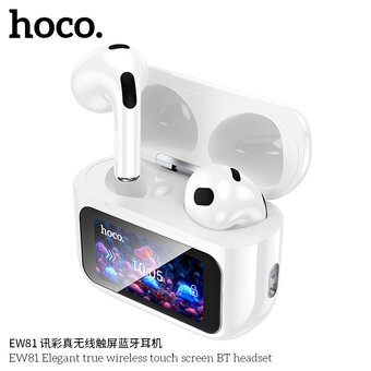  Наушники HOCO EW81 Elegant true wireless touch screen BT headset белый 