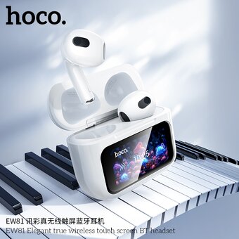  Наушники HOCO EW81 Elegant true wireless touch screen BT headset белый 