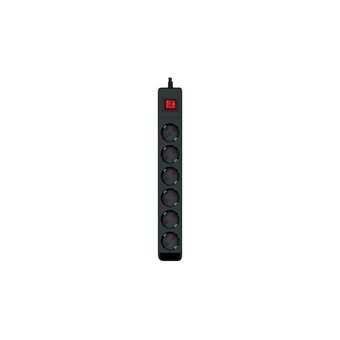 Фильтр SVEN Optima SV-021023 3,0м 6 розеток с защитными шторками, черный, цветная коробка 