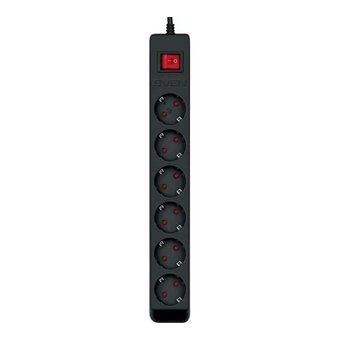  Фильтр SVEN Optima SV-021016 1,8м 6 розеток с защитными шторками, черный, цветная коробка 
