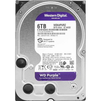  УЦ HDD Western Digital Purple WD64PURZ SATA 6Tb, IntelliPower, 256MB buffer DV-Digital Video (Плохая упаковка) 