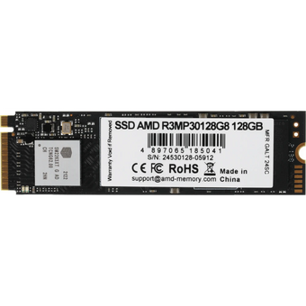  SSD AMD Radeon R3 R3MP30128G8 128ГБ, M.2 2280, PCIe 3.0 x4 