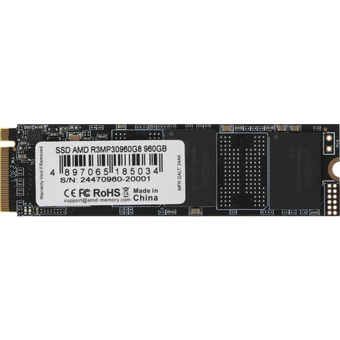  SSD AMD Radeon R3 R3MP30960G8 960ГБ, M.2 2280, PCIe 3.0 x4, NVMe, M.2 