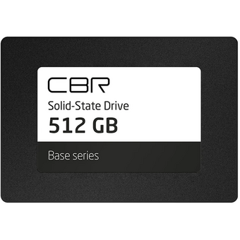  SSD CBR Base SSD-512GB-2.5-BS24b, 512 GB, 2.5, SATA III 6 Gbit/s, 3D TLC NAND, R/W speed up to 550/500 MB/s, TBW 