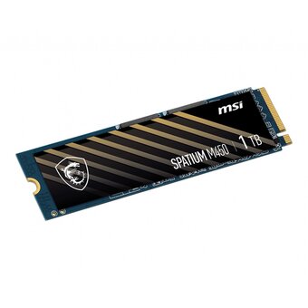  SSD MSI Spatium M450 S78-440L0M0-P83, 1000GB, M.2(22x80mm), NVMe, PCIe 4.0 x4, 3D TLC, R/W 3400/2500, IOPs , TBW 350 