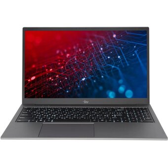  Ноутбук IRU Planio 15INPR (2076072) N100 16Gb SSD512Gb Intel UHD Graphics 15.6" IPS FHD (1920x1080) Windows 11 Professional grey WiFi BT Cam 