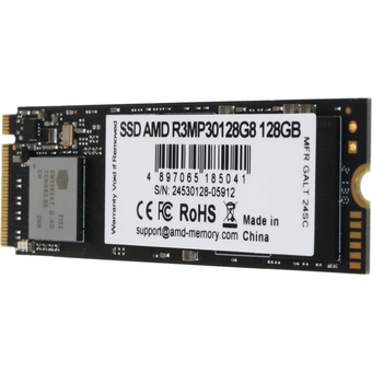  SSD AMD Radeon R3 R3MP30128G8 128ГБ, M.2 2280, PCIe 3.0 x4 