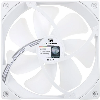  Кулер Thermalright TL-C14W-Sx3 (140x140x26mm, 4-pin PWM, ARGB, 74.3CFM, 26.6dBA, 1500RPM, White) 