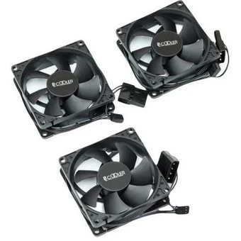  Кулер PcCooler DN 80 3in1 (8080x25mm, 3-pin/Molex, 18.21CFM, 18dBA, 1400RPM, Black, 3pcs) 