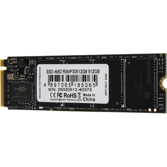  SSD AMD Radeon R3 R3MP30512G8 512ГБ, M.2 2280, PCIe 3.0 x4 