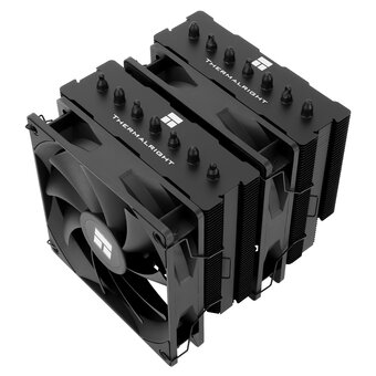  Кулер Thermalright Phantom Spirit 120 SE Black (PS120-SE-bl) 4-pin PWM, 154mm, Ni/Cu, 7x6mm, 2x120mm, 66.17CFM, 25.6dBA, 1500RPM 
