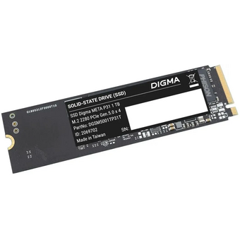  SSD Digma Meta P31 DGSM5001TP31T 1ТБ, M.2 2280, PCIe 5.0 x4, NVMe, M.2, rtl 