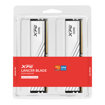  ОЗУ ADATA XPG Lancer Blade white (AX5U6000C3416G-DTLABWH) 32GB DDR5 RGB 6000 (PC5 48000) DIMM kit 2*16, 1.35V, CL34 