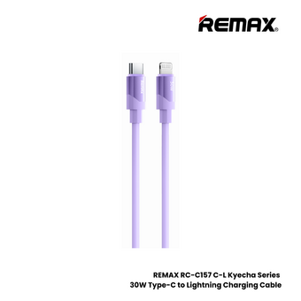  Дата-кабель REMAX RC-C157 C-L Kyecha Series 30W All-compatible Liquid Silicone Fast Charging Data Cable 1.2m Purple 