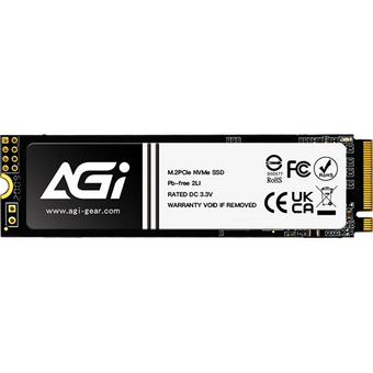  SSD AGI AI808 AGI2T0G80AI808 2ТБ, M.2 2280, PCIe 4.0 x4, NVMe, M.2, rtl 