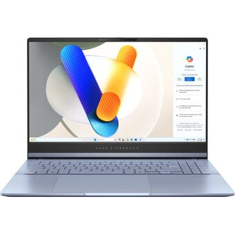  Ноутбук ASUS Vivobook 15 X1504VA-BQ1076 (90NB14E2-M00350) Core Ultra 5 125H/16Gb/SSD512Gb/15.6"/OLED/3K/Win11H/blue 