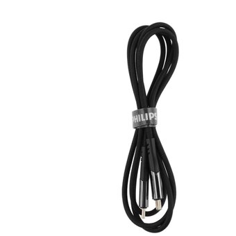  Кабель Philips DLC9100 USB Type-C(m)-USB Type-C(m) 1.2м черный коробка 