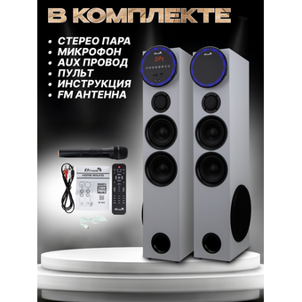  Акустическая система ELTRONIC 30-35 Home sound серебро 