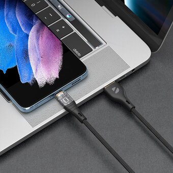  USB кабель Deppa 72500 Crystal USB-Type-C Black (1м) 
