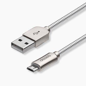  USB кабель Deppa 72273 USB - Micro USB, Metal (1,2м) 