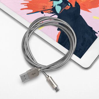  USB кабель Deppa 72273 USB - Micro USB, Metal (1,2м) 