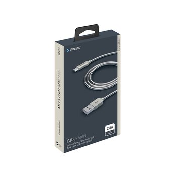  USB кабель Deppa 72273 USB - Micro USB, Metal (1,2м) 