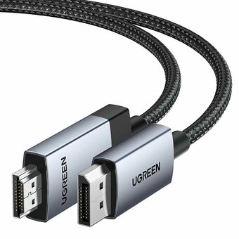  Кабель UGREEN DP119 15774 DP to HDMI 4K Cable 2m Black/Silver 