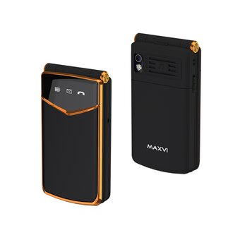 Мобильный телефон MAXVI E11ds Black-Gold 